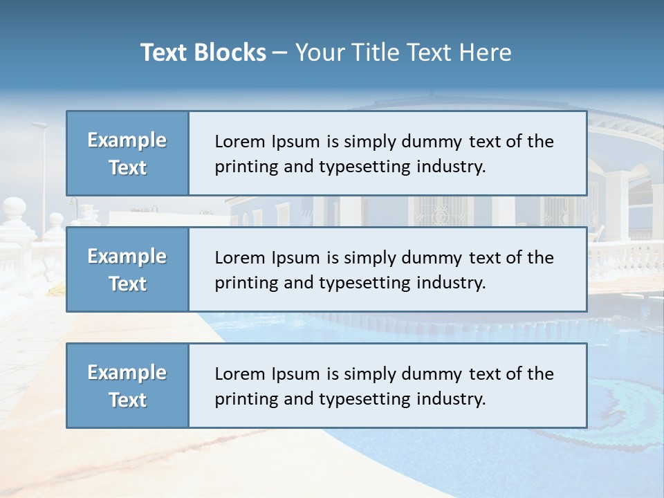 Swimming Sky Beautiful PowerPoint Template