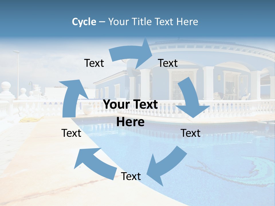 Swimming Sky Beautiful PowerPoint Template