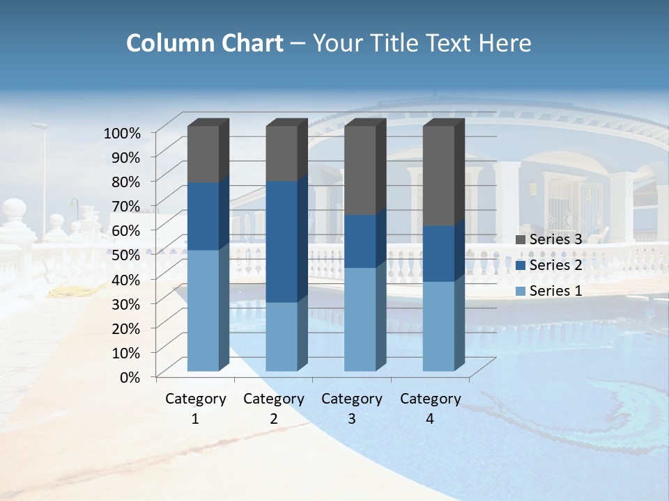 Swimming Sky Beautiful PowerPoint Template