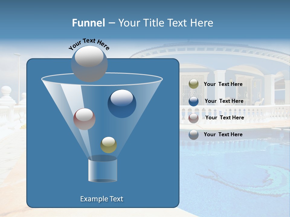 Swimming Sky Beautiful PowerPoint Template