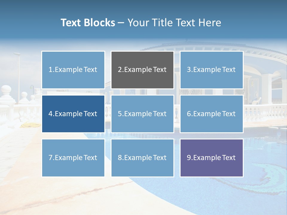 Swimming Sky Beautiful PowerPoint Template