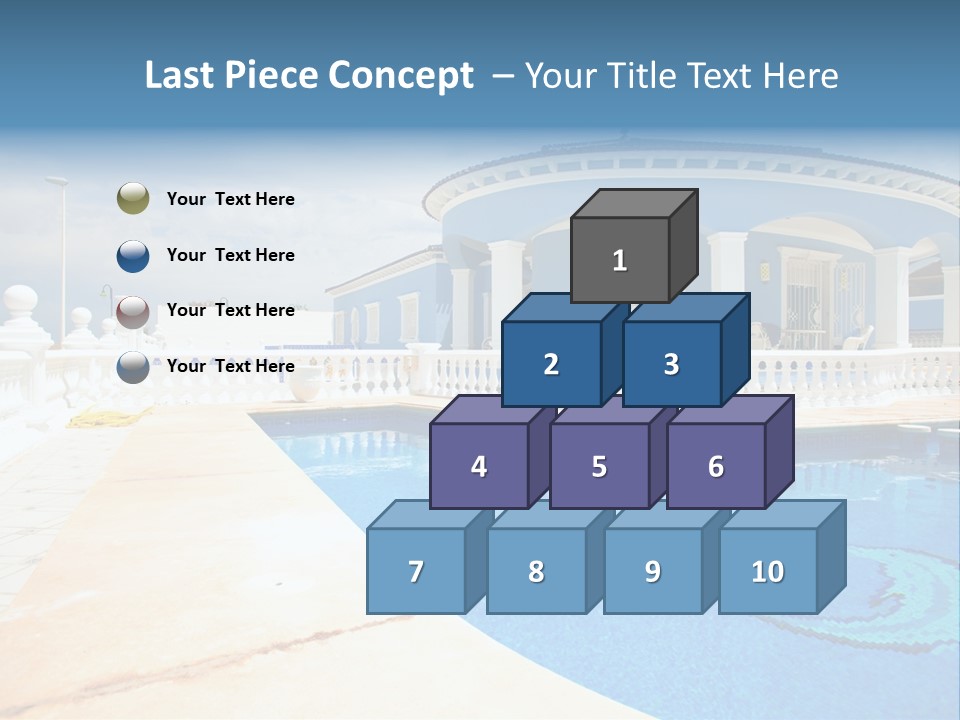 Swimming Sky Beautiful PowerPoint Template