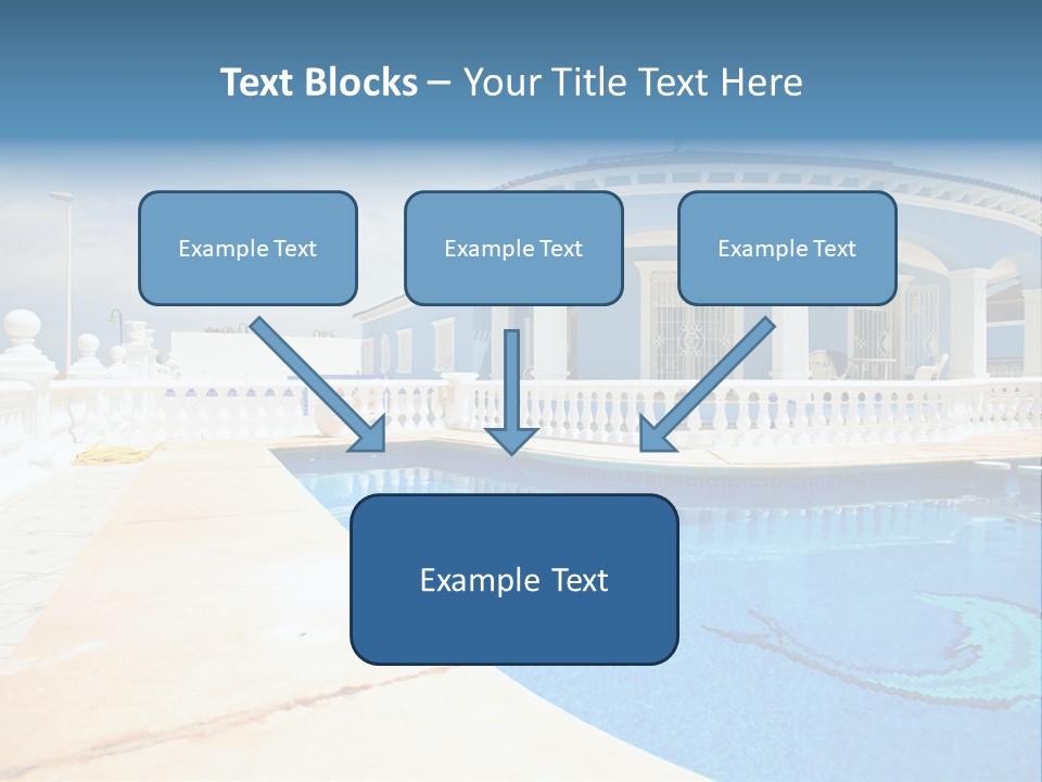 Swimming Sky Beautiful PowerPoint Template