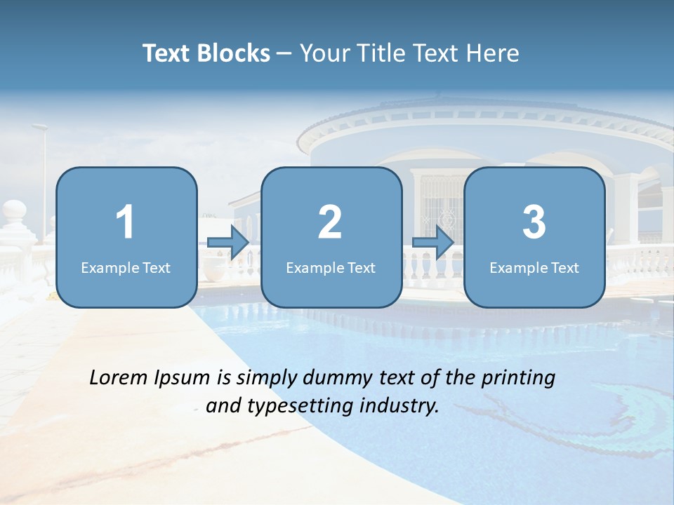 Swimming Sky Beautiful PowerPoint Template