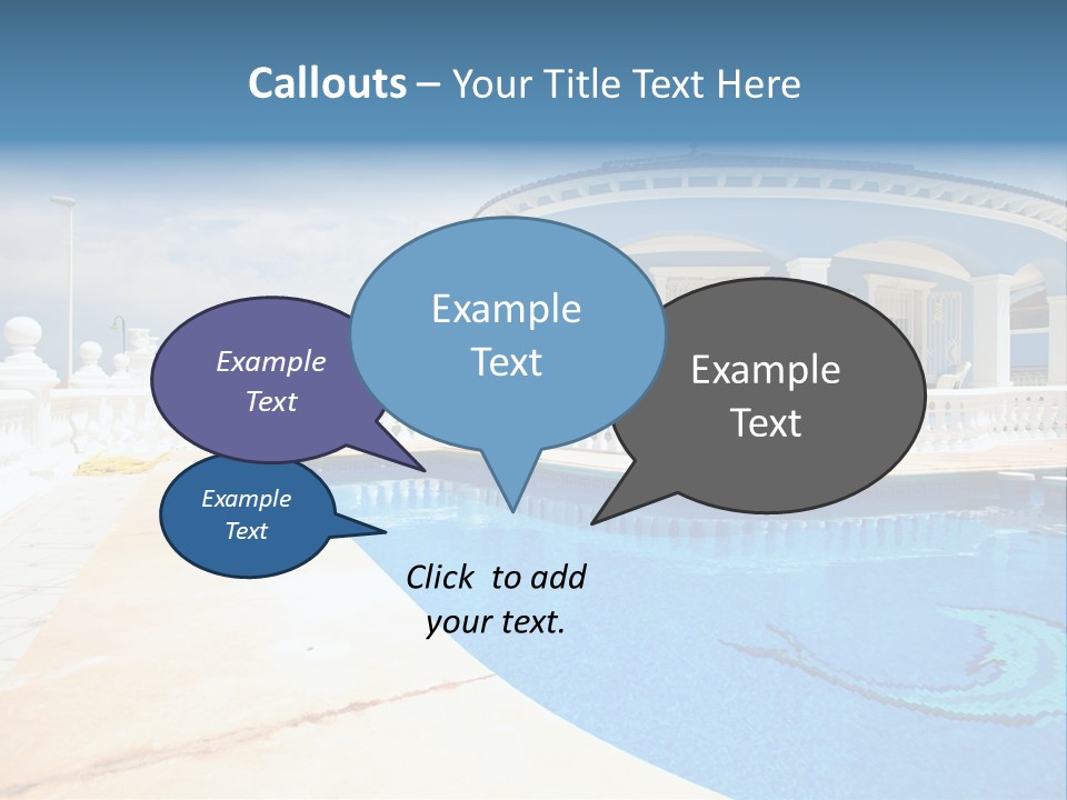 Swimming Sky Beautiful PowerPoint Template