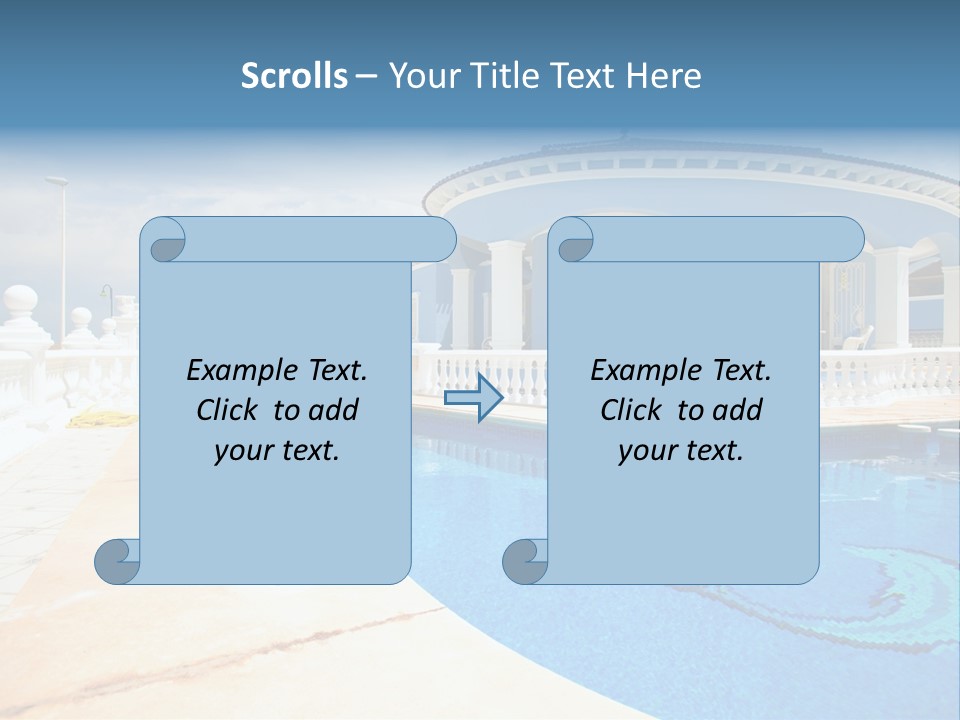 Swimming Sky Beautiful PowerPoint Template