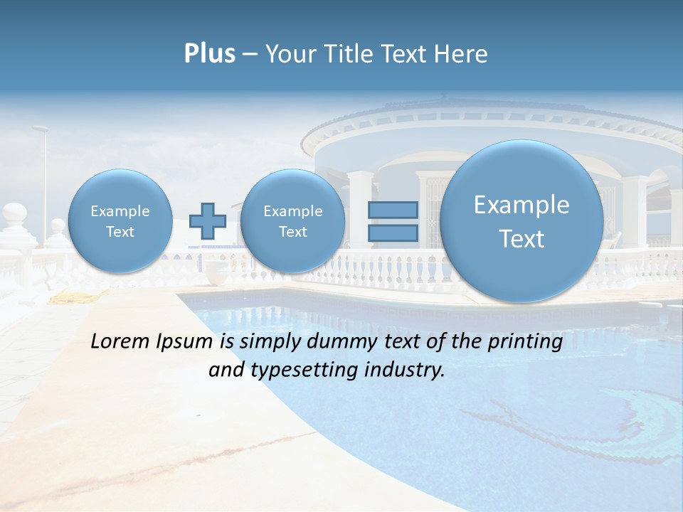 Swimming Sky Beautiful PowerPoint Template