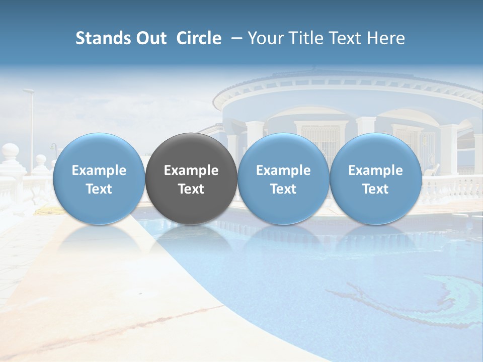 Swimming Sky Beautiful PowerPoint Template