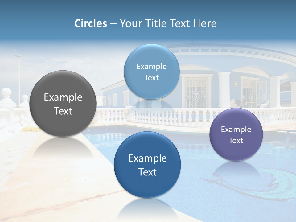 Swimming Sky Beautiful PowerPoint Template