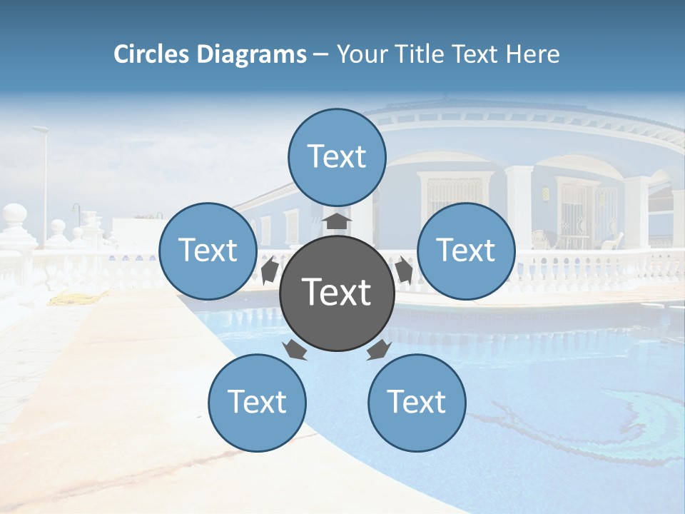 Swimming Sky Beautiful PowerPoint Template