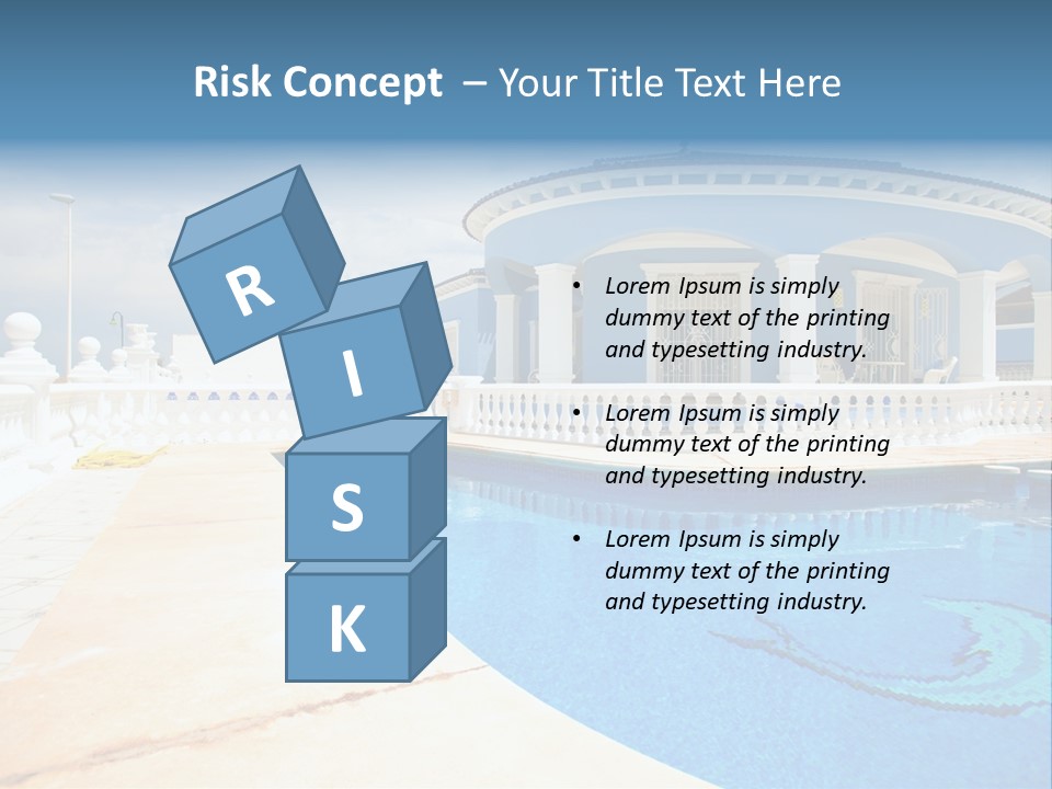 Swimming Sky Beautiful PowerPoint Template