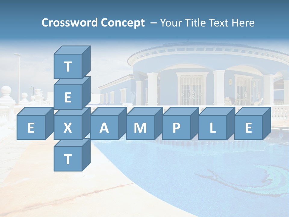 Swimming Sky Beautiful PowerPoint Template