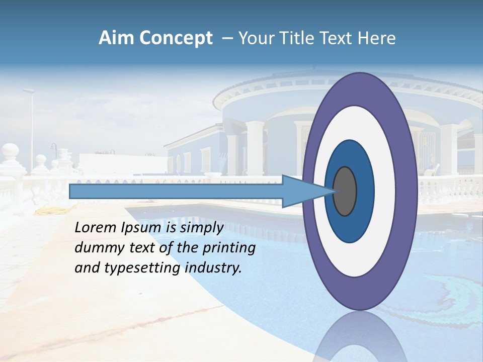 Swimming Sky Beautiful PowerPoint Template