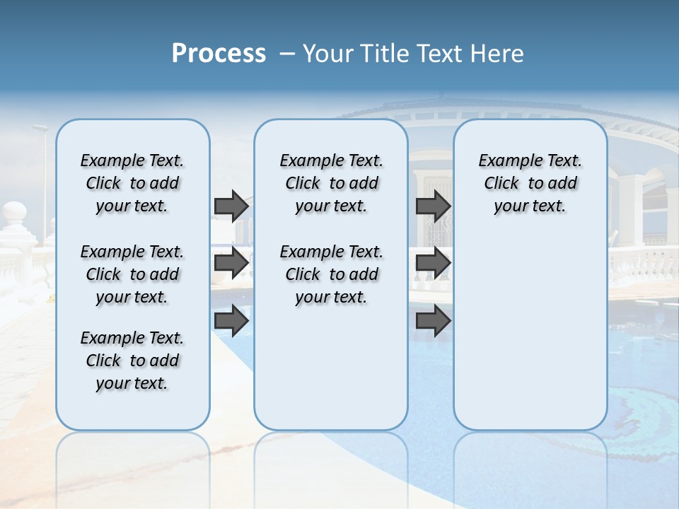 Swimming Sky Beautiful PowerPoint Template