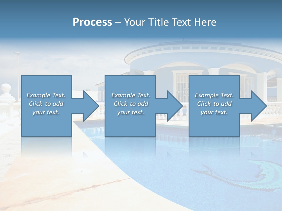 Swimming Sky Beautiful PowerPoint Template