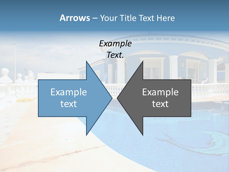 Swimming Sky Beautiful PowerPoint Template