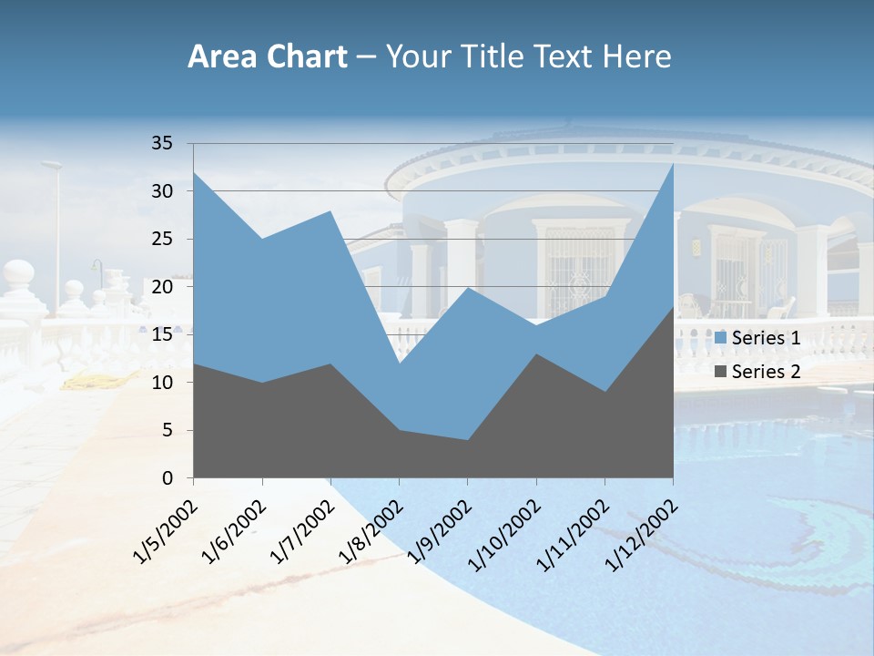 Swimming Sky Beautiful PowerPoint Template