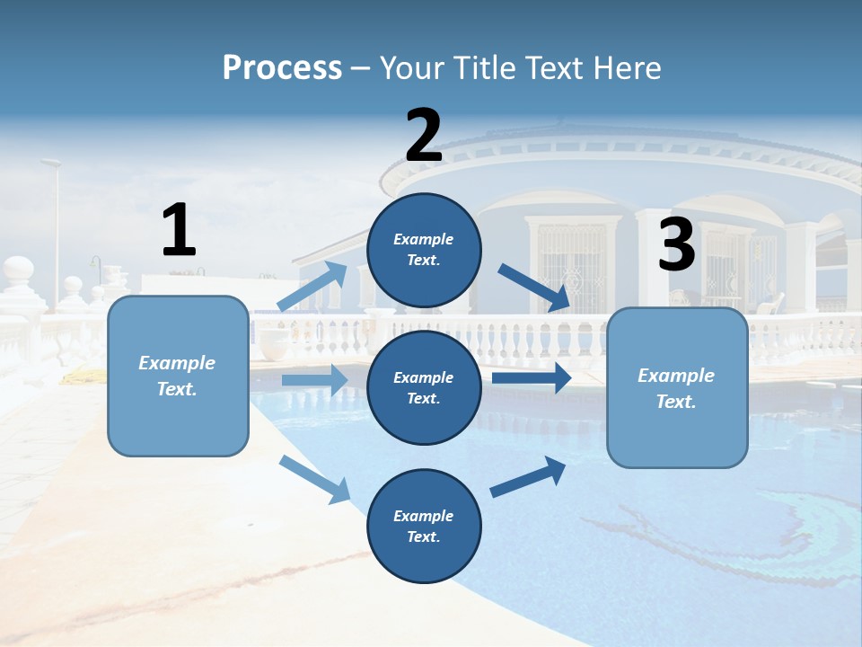 Swimming Sky Beautiful PowerPoint Template