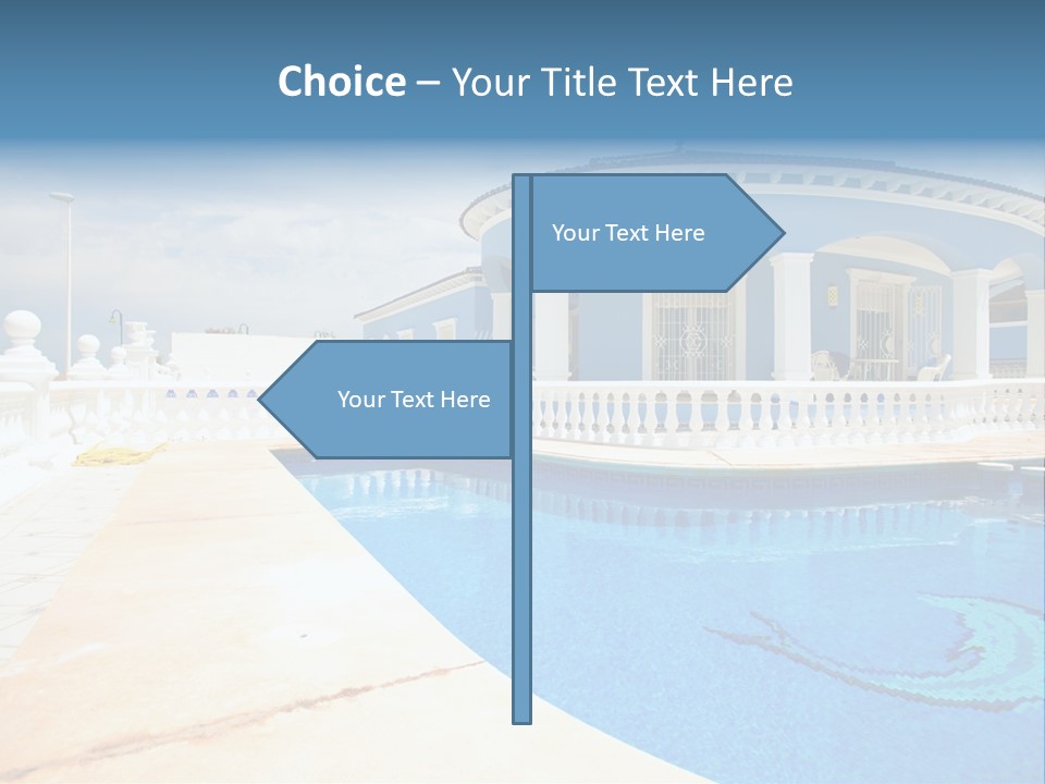 Swimming Sky Beautiful PowerPoint Template