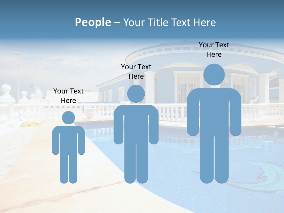 Swimming Sky Beautiful PowerPoint Template