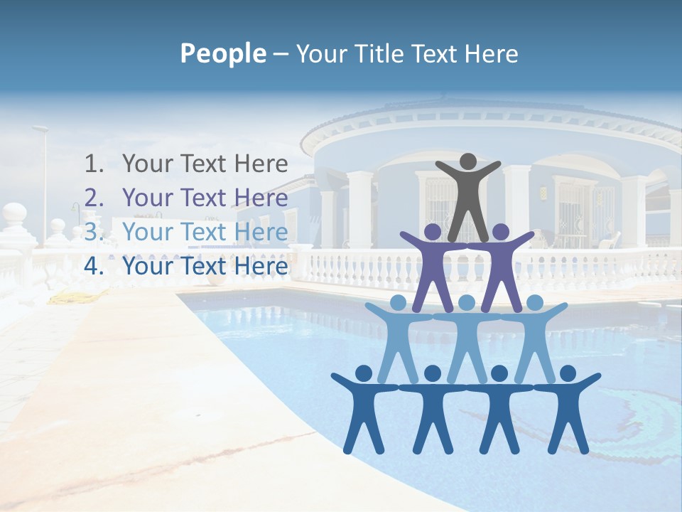 Swimming Sky Beautiful PowerPoint Template