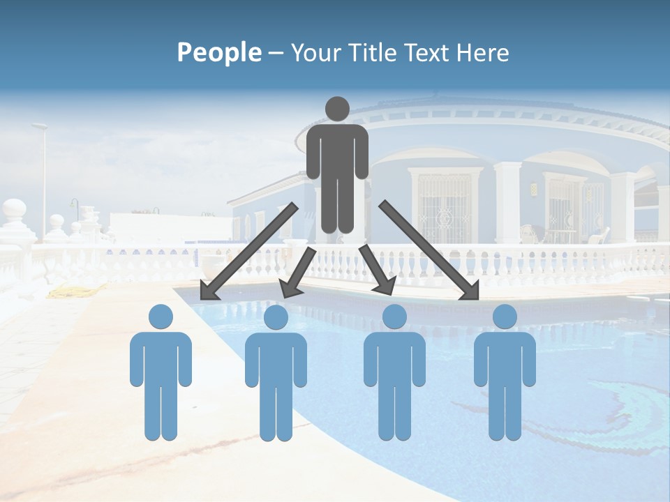 Swimming Sky Beautiful PowerPoint Template