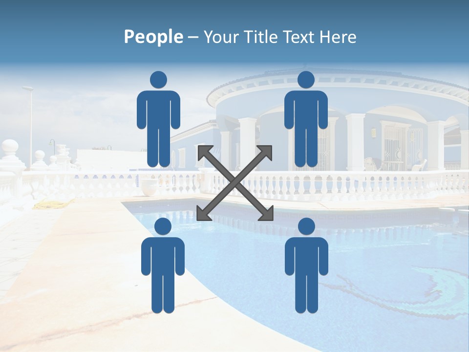 Swimming Sky Beautiful PowerPoint Template