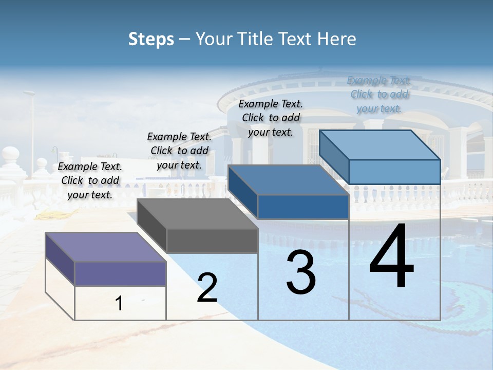 Swimming Sky Beautiful PowerPoint Template