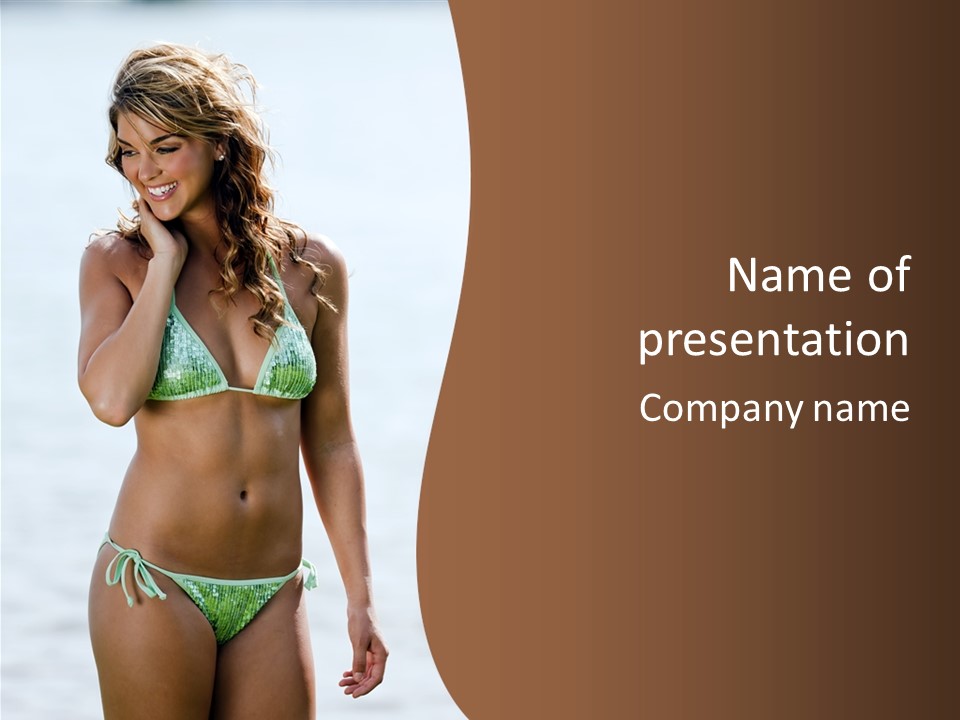 Legs Fit Summer PowerPoint Template