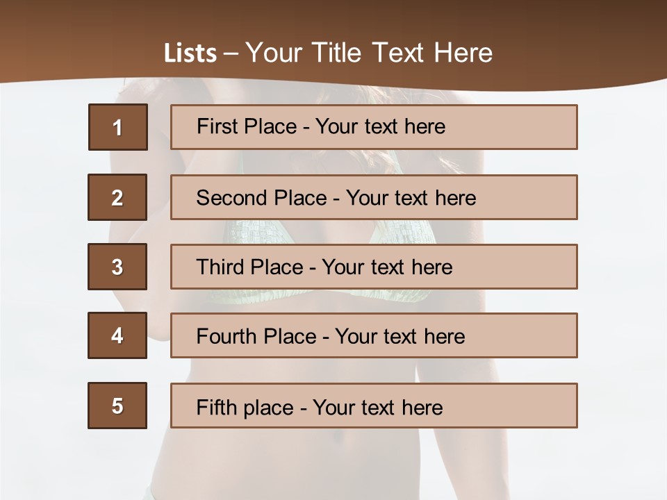 Legs Fit Summer PowerPoint Template