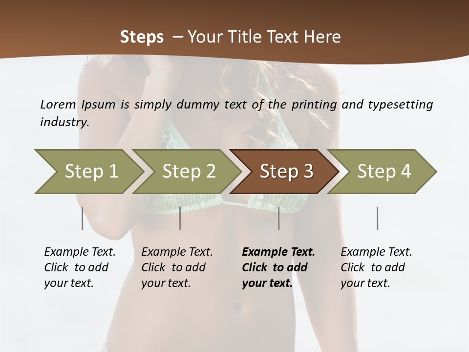 Legs Fit Summer PowerPoint Template