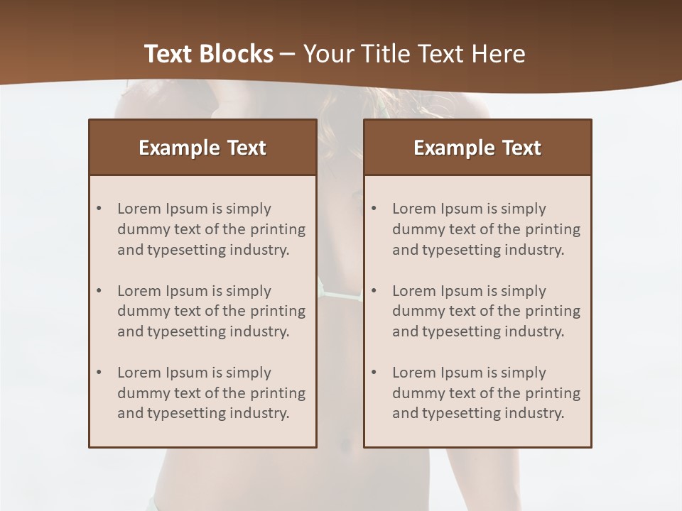 Legs Fit Summer PowerPoint Template