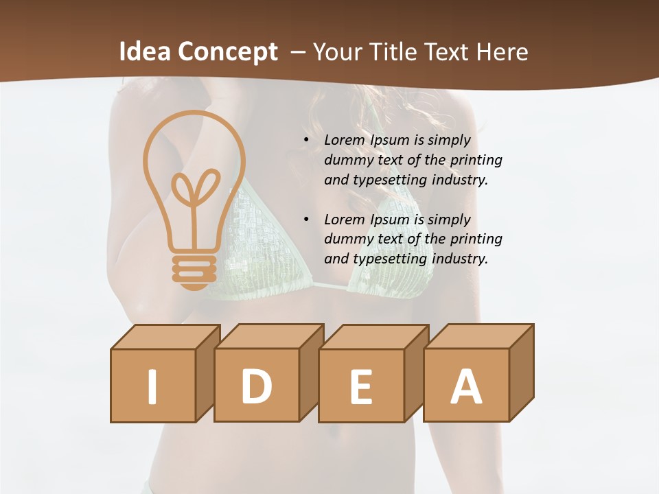 Legs Fit Summer PowerPoint Template