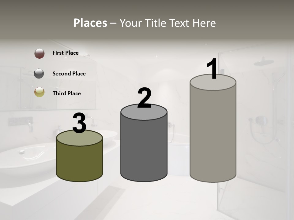 Room Flat Furniture PowerPoint Template