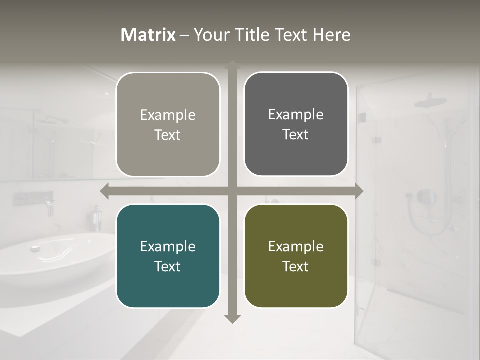 Room Flat Furniture PowerPoint Template
