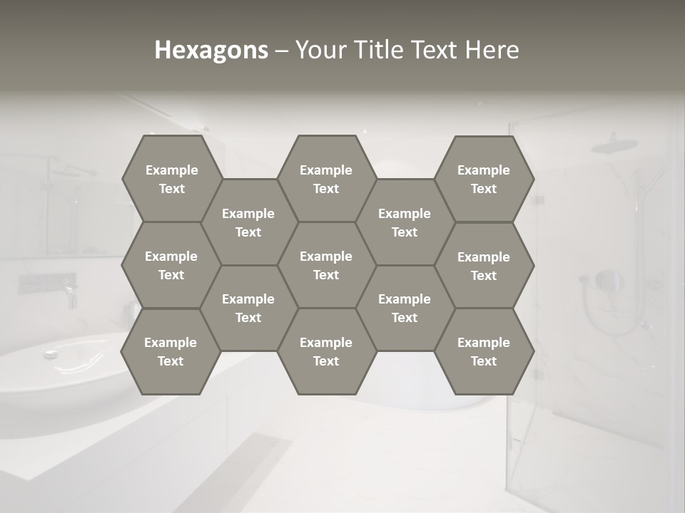 Room Flat Furniture PowerPoint Template