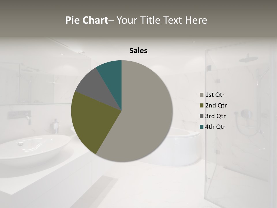 Room Flat Furniture PowerPoint Template