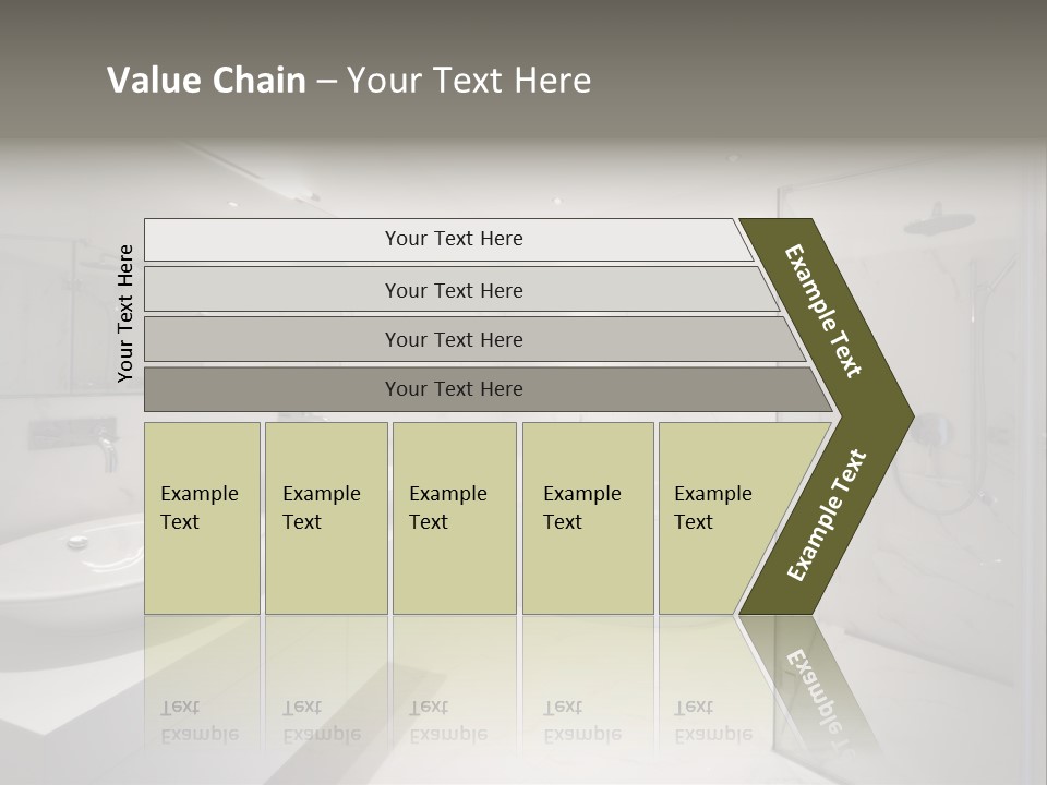 Room Flat Furniture PowerPoint Template