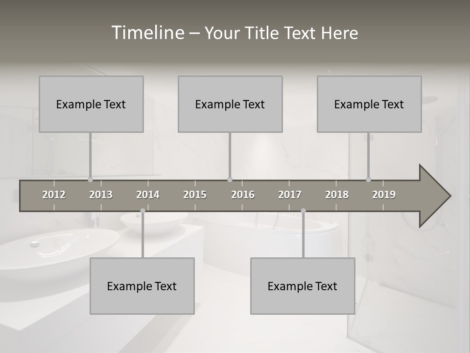 Room Flat Furniture PowerPoint Template