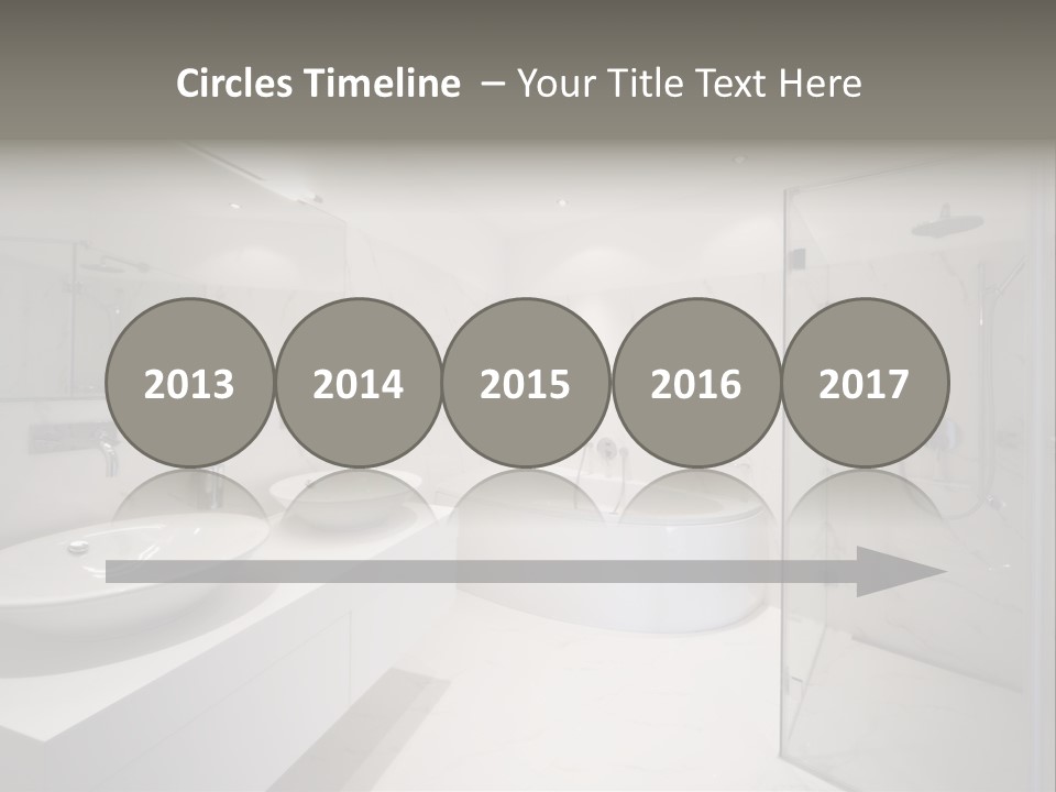 Room Flat Furniture PowerPoint Template