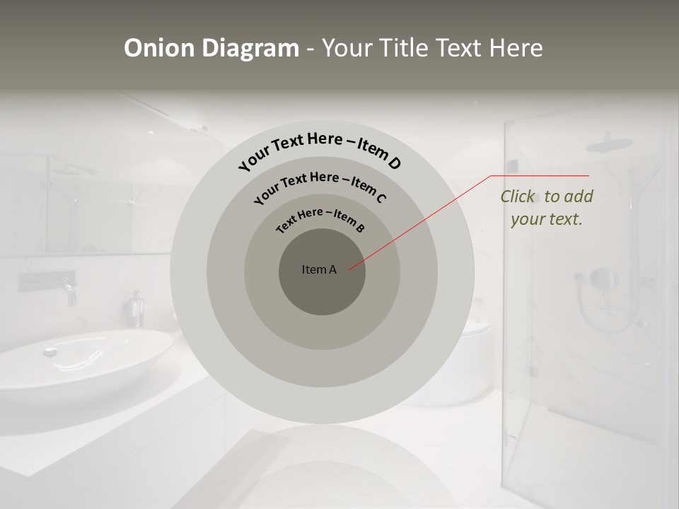 Room Flat Furniture PowerPoint Template