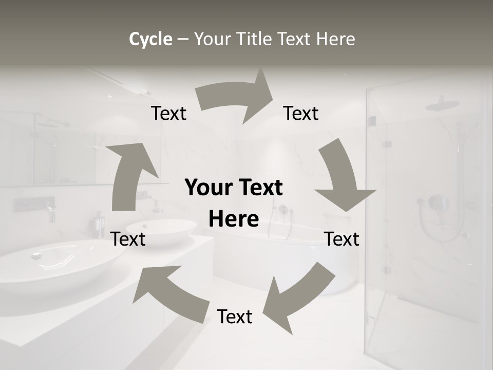 Room Flat Furniture PowerPoint Template