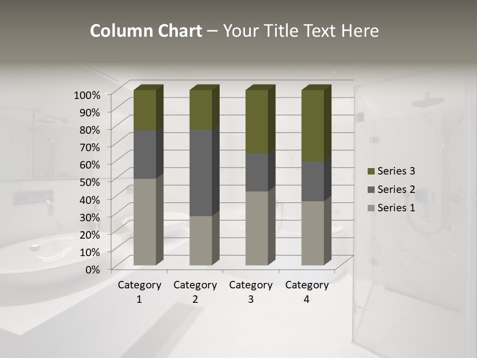 Room Flat Furniture PowerPoint Template
