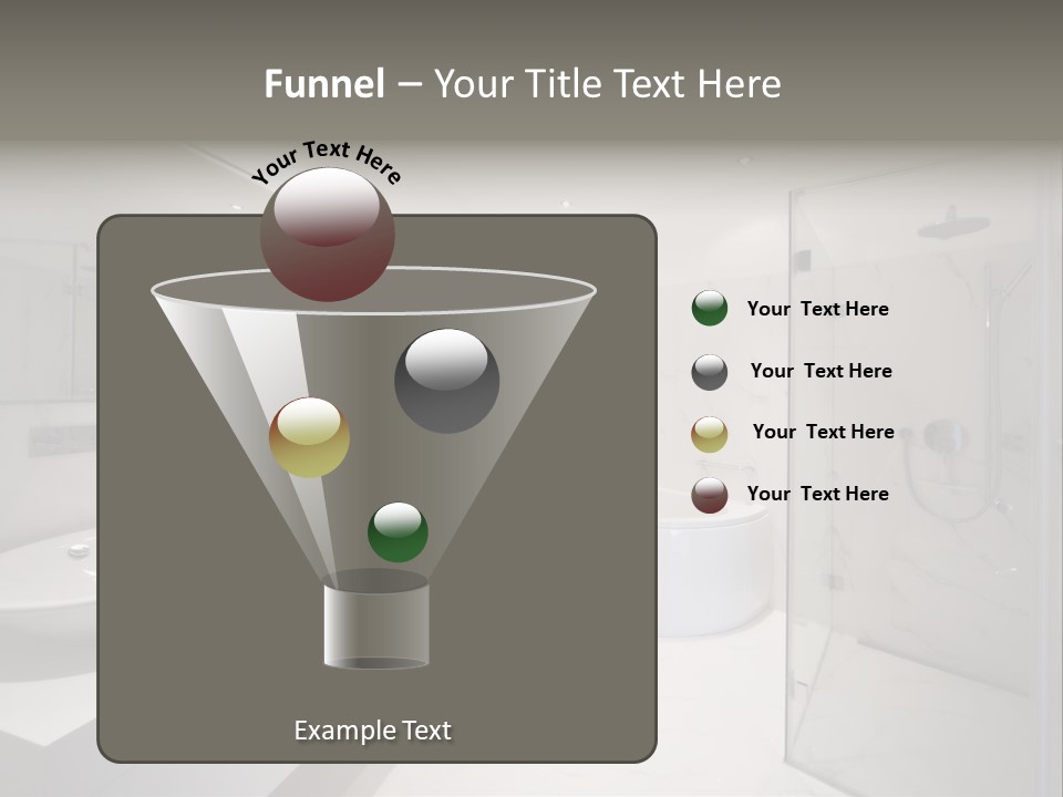 Room Flat Furniture PowerPoint Template
