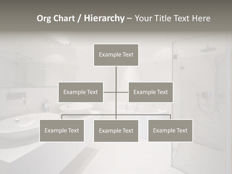 Room Flat Furniture PowerPoint Template