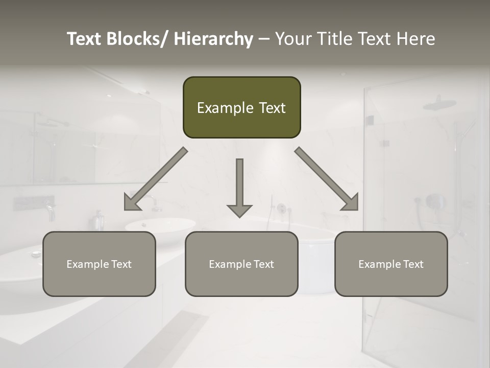 Room Flat Furniture PowerPoint Template