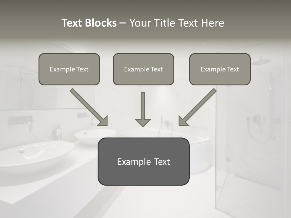 Room Flat Furniture PowerPoint Template