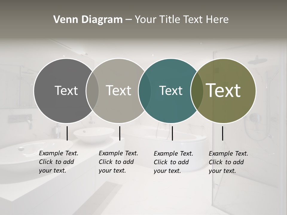 Room Flat Furniture PowerPoint Template