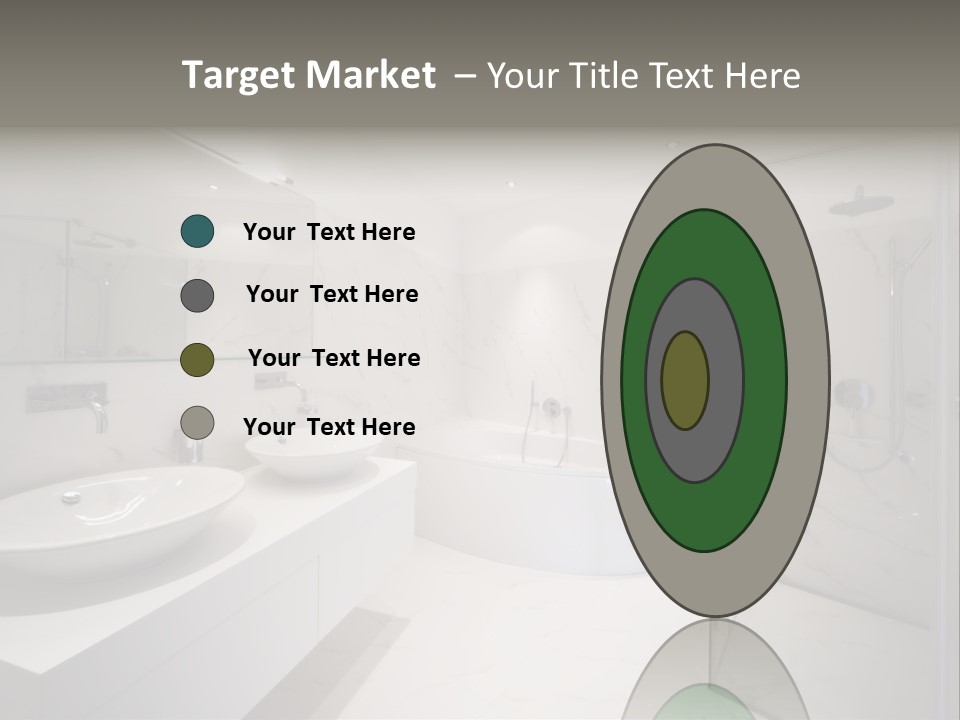 Room Flat Furniture PowerPoint Template