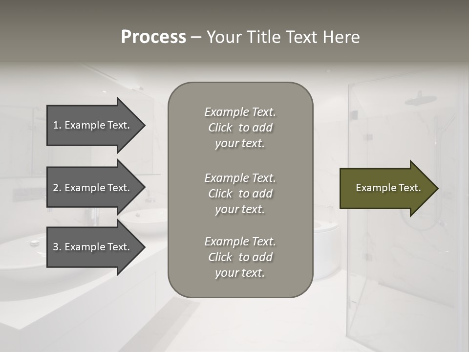 Room Flat Furniture PowerPoint Template
